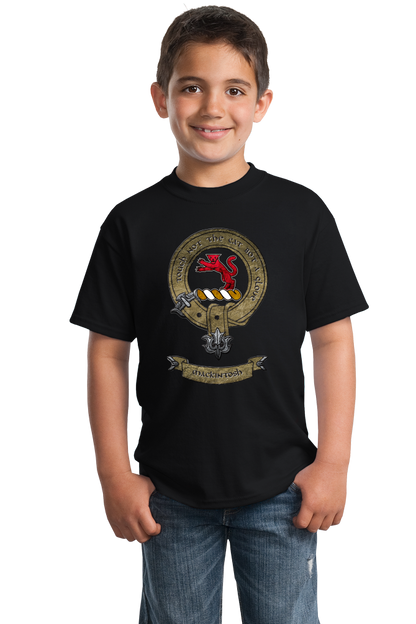 Youth Black Mackintosh Clan - Scottish Pride Heritage Clan Mackintosh T-shirt