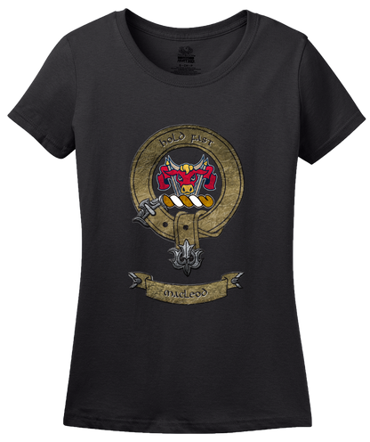Ladies Black MacLeod Clan - Scottish Pride Heritage Ancestry Clan Macleod T-shirt