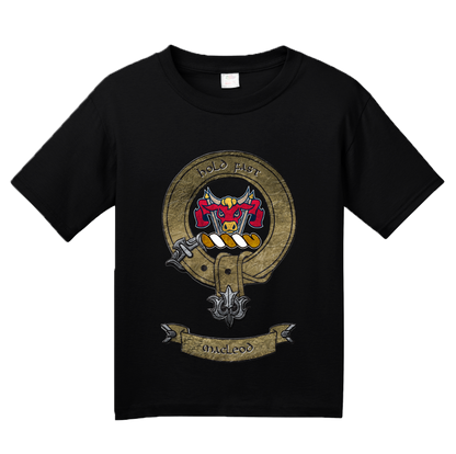 Youth Black MacLeod Clan - Scottish Pride Heritage Ancestry Clan Macleod T-shirt