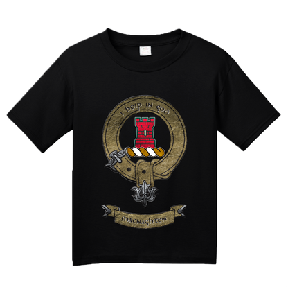 Youth Black Macnaughten Clan - Scottish Pride Heritage Clan Macnaughten T-shirt