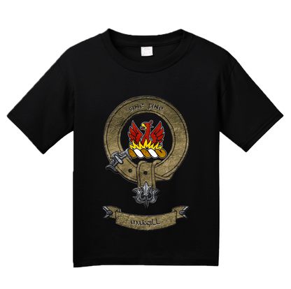 Youth Black Makgill Clan - Scottish Pride Heritage Ancestry Clan Makgill T-shirt