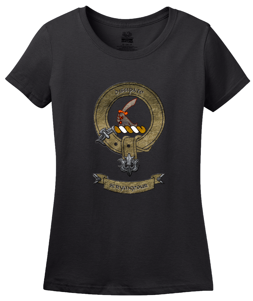 Ladies Black Clan Scrymgeour - Scottish Pride Heritage Clan Scymgeour T-shirt