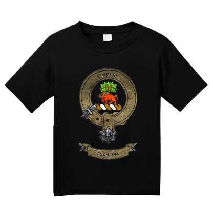 Youth Black Clan Swinton - Scottish Pride Heritage Family Clan Swinton T-shirt