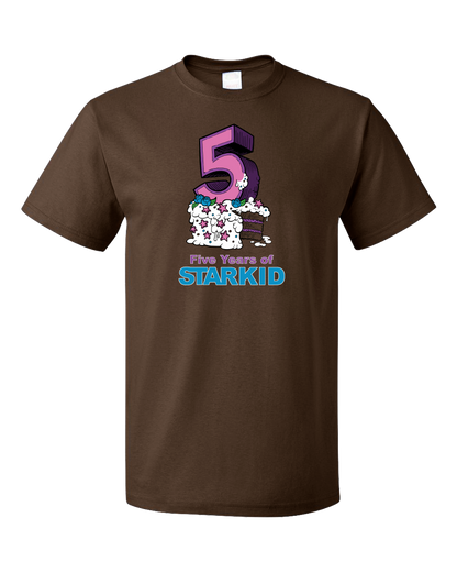 Standard Brown StarKid 5-Year Anniversary Cupcake  T-shirt