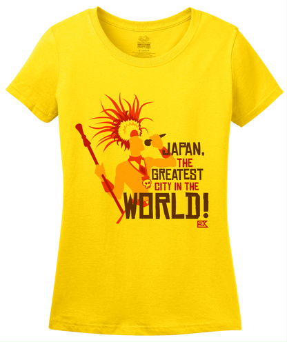 Ladies Yellow Apocalyptour Margaret Greatest City T-shirt