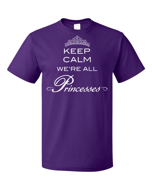 Standard Purple StarKid Twisted Keep Calm We're All Princesses T-shirt