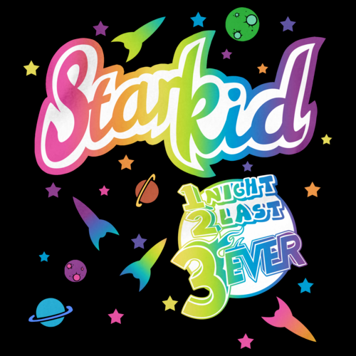 Starkid 'lisa Frank' Style 1 2 3 Ever Tee Black Art Preview