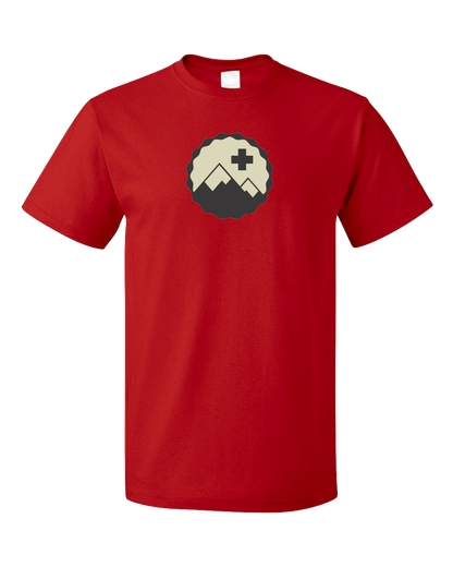Standard Red Snow Patrol - Cool Retro Skiing Winter Skier Cute Logo T-shirt