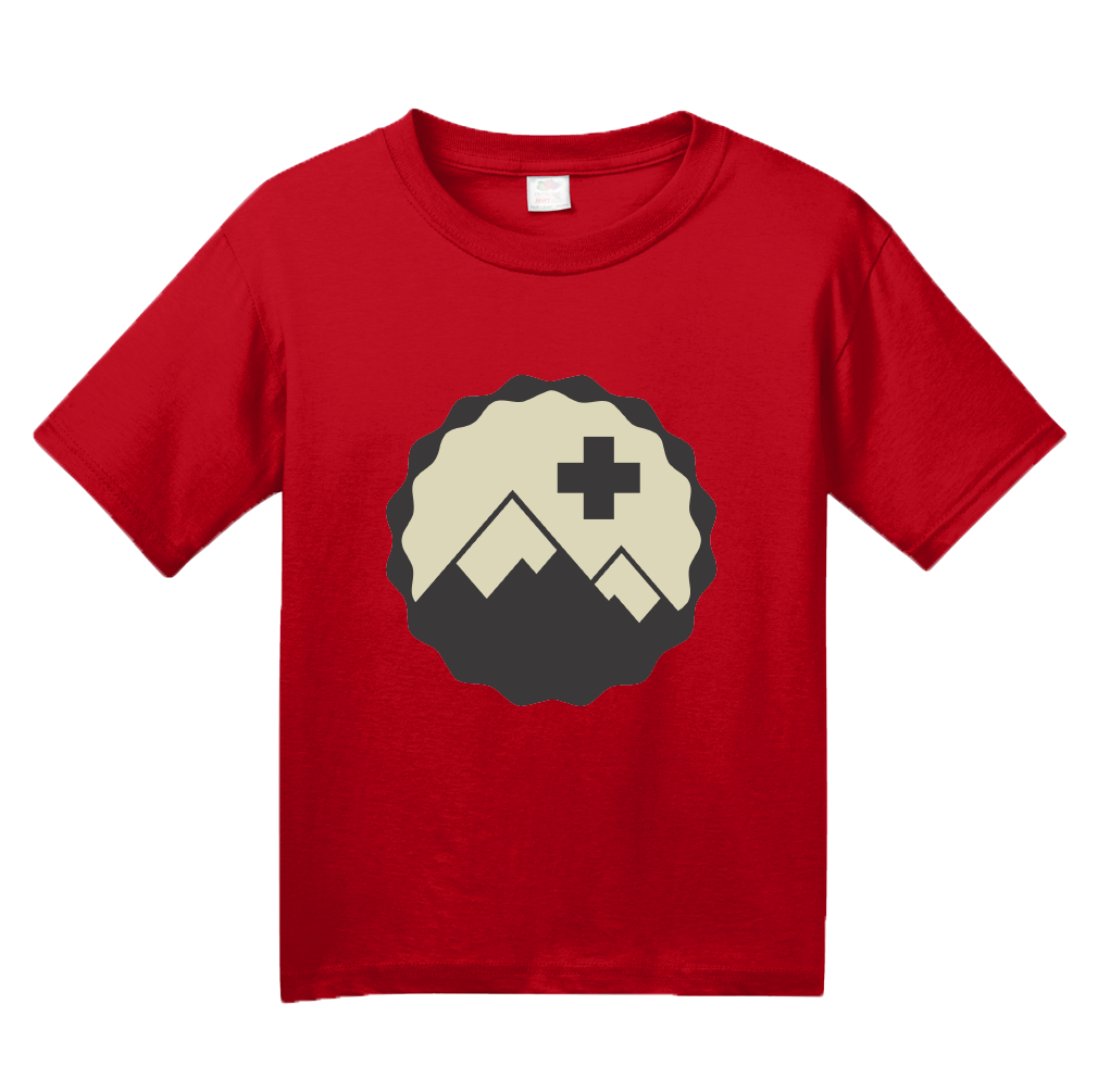 Youth Red Snow Patrol - Cool Retro Skiing Winter Skier Cute Logo T-shirt