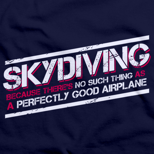 Skydiving: No Such Thing As Perfectly Good Airplane Navy art preview