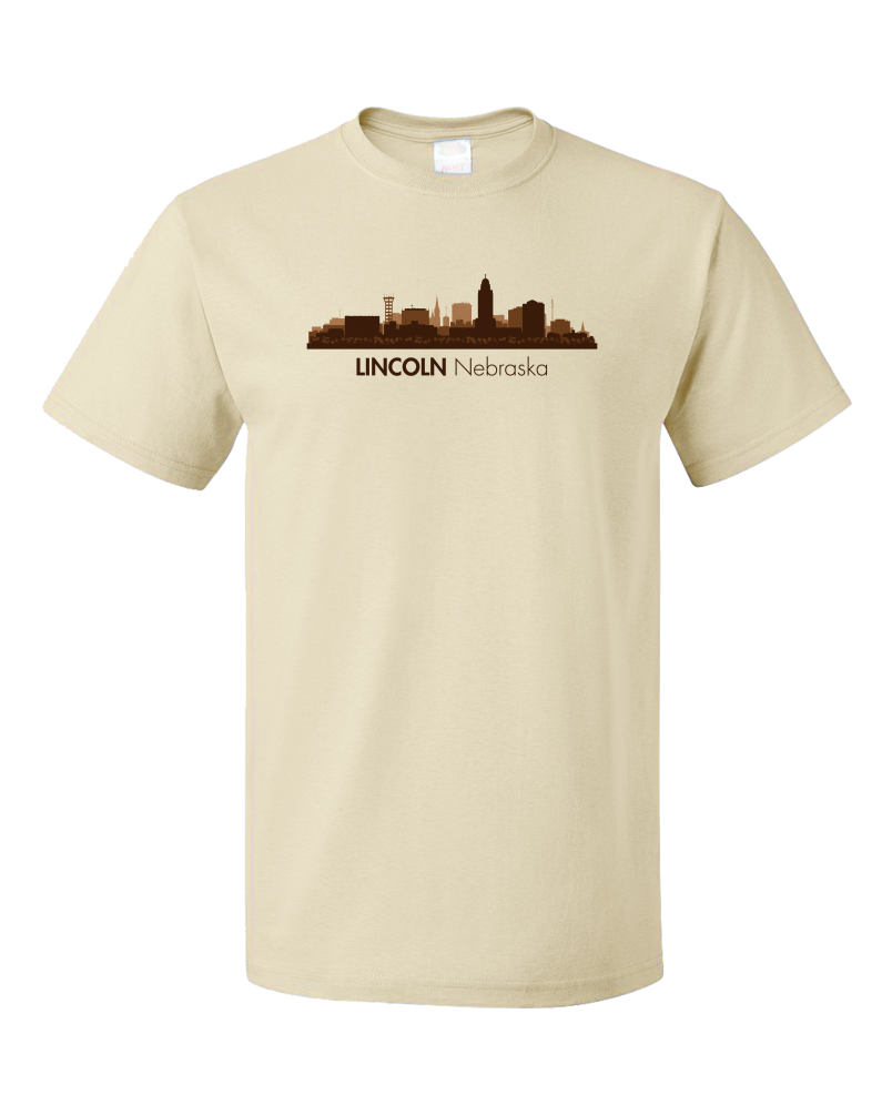 Unisex Natural Skyline Of Lincoln, Nebraska - Nebraska State Capital Love T-shirt