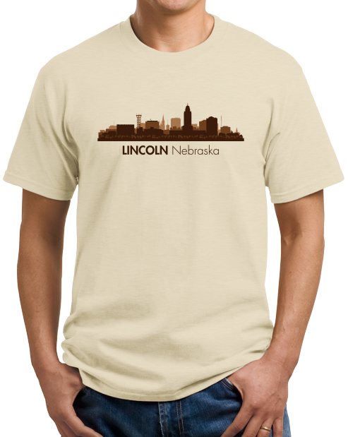 Unisex Natural Skyline Of Lincoln, Nebraska - Nebraska State Capital Love T-shirt