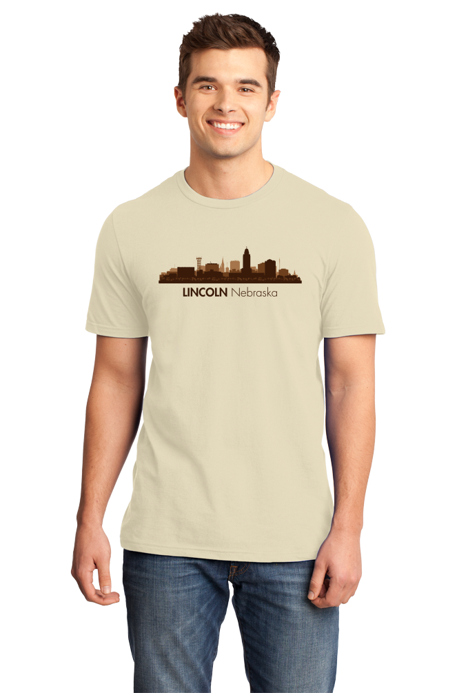 Unisex Natural Skyline Of Lincoln, Nebraska - Nebraska State Capital Love T-shirt