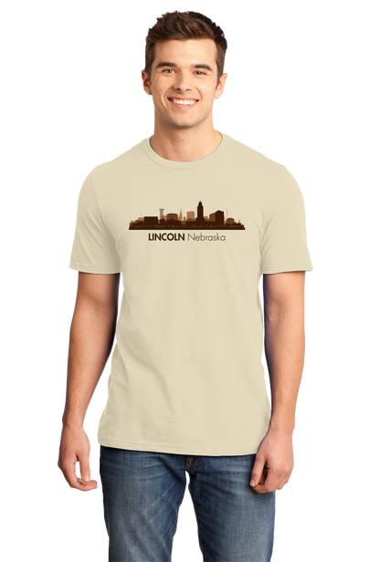 Unisex Natural Skyline Of Lincoln, Nebraska - Nebraska State Capital Love T-shirt