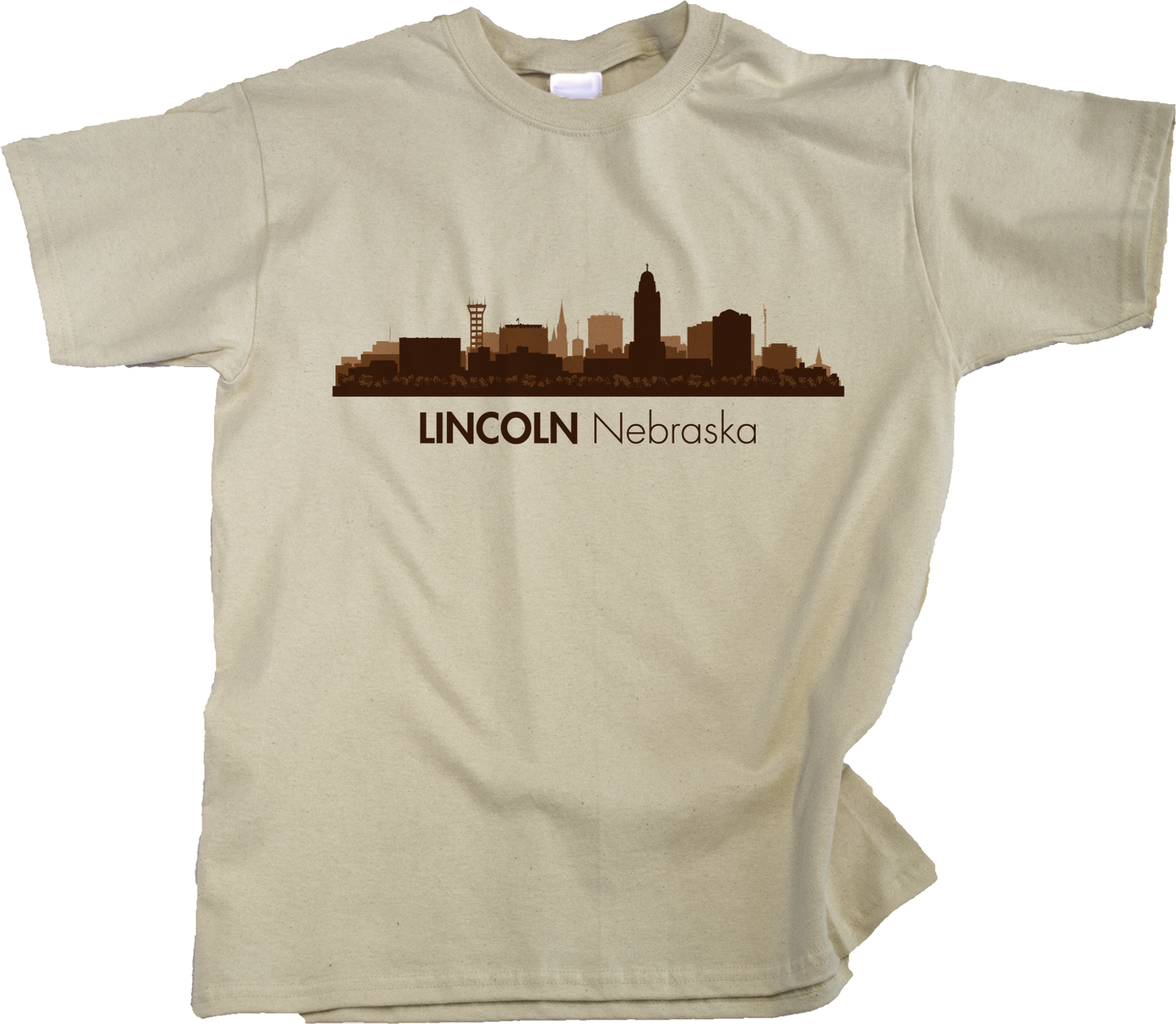 Youth Natural Skyline Of Lincoln, Nebraska - Nebraska State Capital Love T-shirt