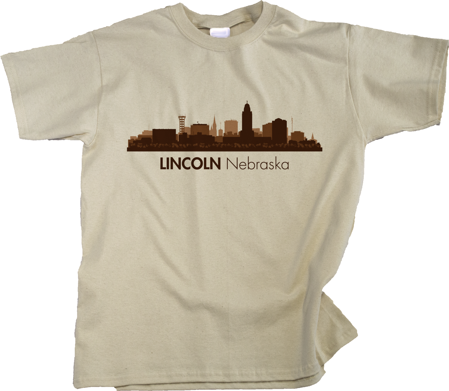 Youth Natural Skyline Of Lincoln, Nebraska - Nebraska State Capital Love T-shirt