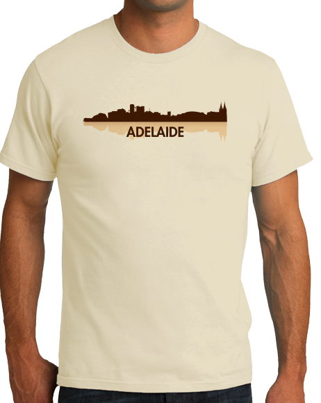 Unisex Natural Adelaide, Australia City Skyline - Adelaide Love Hometown Pride T-shirt
