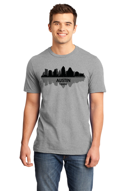 Unisex Grey Austin, TX City Skyline - Keep Austin Weird Love Hometown Texas T-shirt