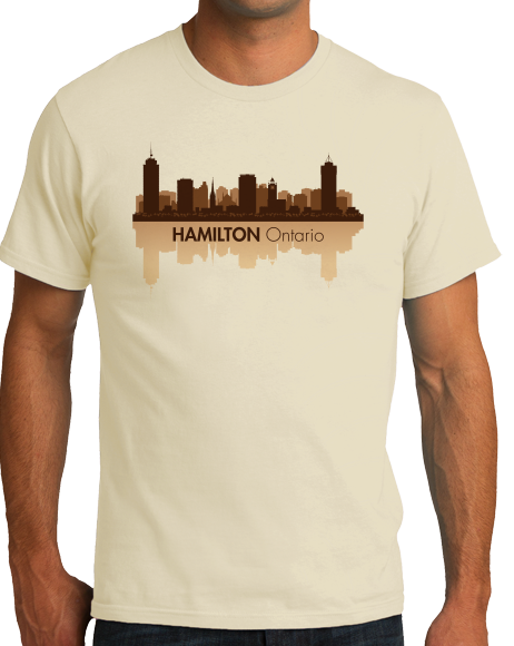 Unisex Natural Skyline Of Hamilton, Ontario - Hamilton Tiger-Cats Pride Love T-shirt