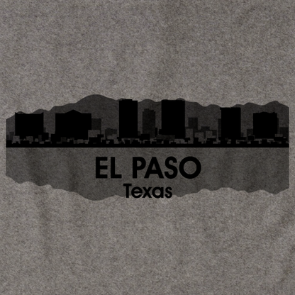 EL PASO, TX CITY SKYLINE Grey art preview