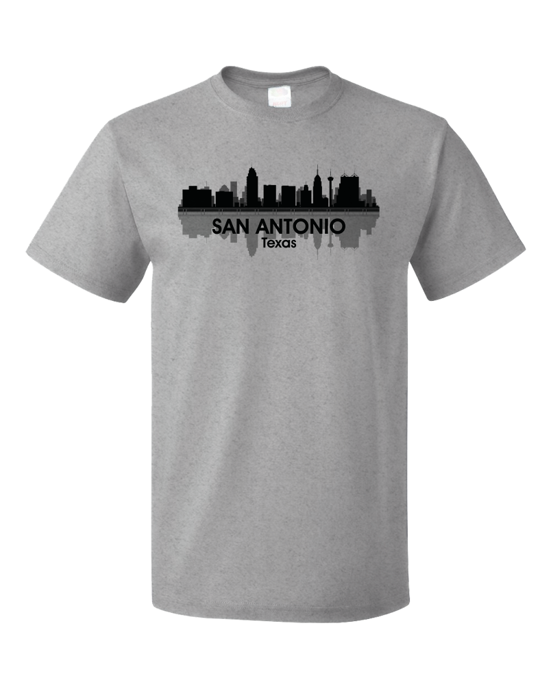 Unisex Grey San Antonio, TX City Skyline - San Antonio Texas Pride Love T-shirt