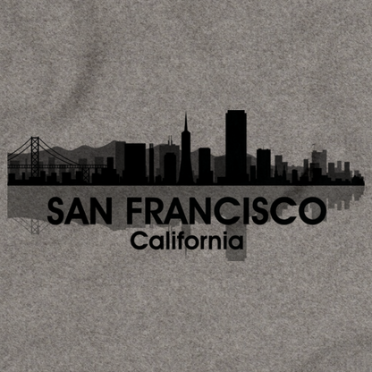 SAN FRANCISCO CITY SKYLINE  Grey art preview