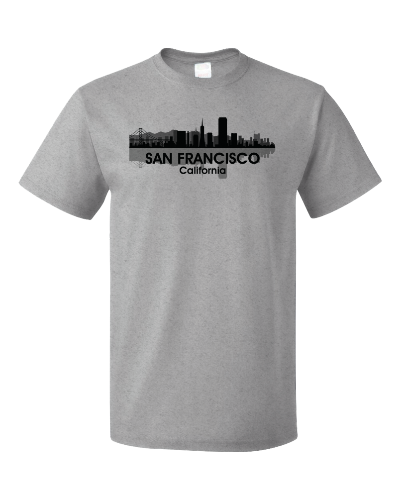 Unisex Grey San Francisco City Skyline - SF NorCal City by The Bay San Fran T-shirt