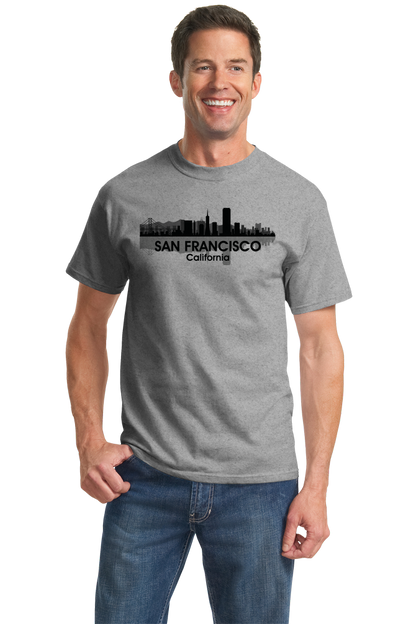 Unisex Grey San Francisco City Skyline - SF NorCal City by The Bay San Fran T-shirt