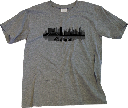 Youth Grey Skyline Of Glasgow, UK - Scottish Pride Love Glasgow City F.C. T-shirt