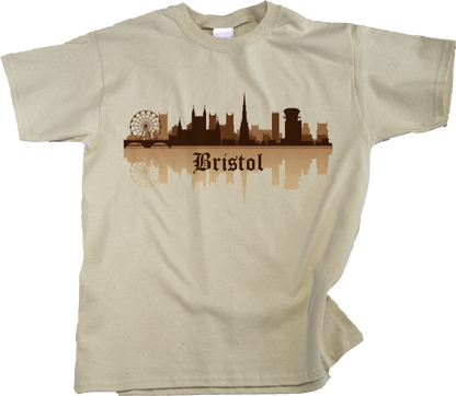 Youth Natural Bristol, England City Skyline - British Pride English Hometown T-shirt