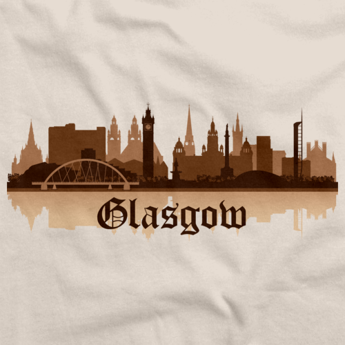 Skyline of Glasgow, UK Natural art preview