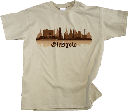 Youth Natural Skyline Of Glasgow, UK - Scottish Pride Love Glasgow City F.C. T-shirt