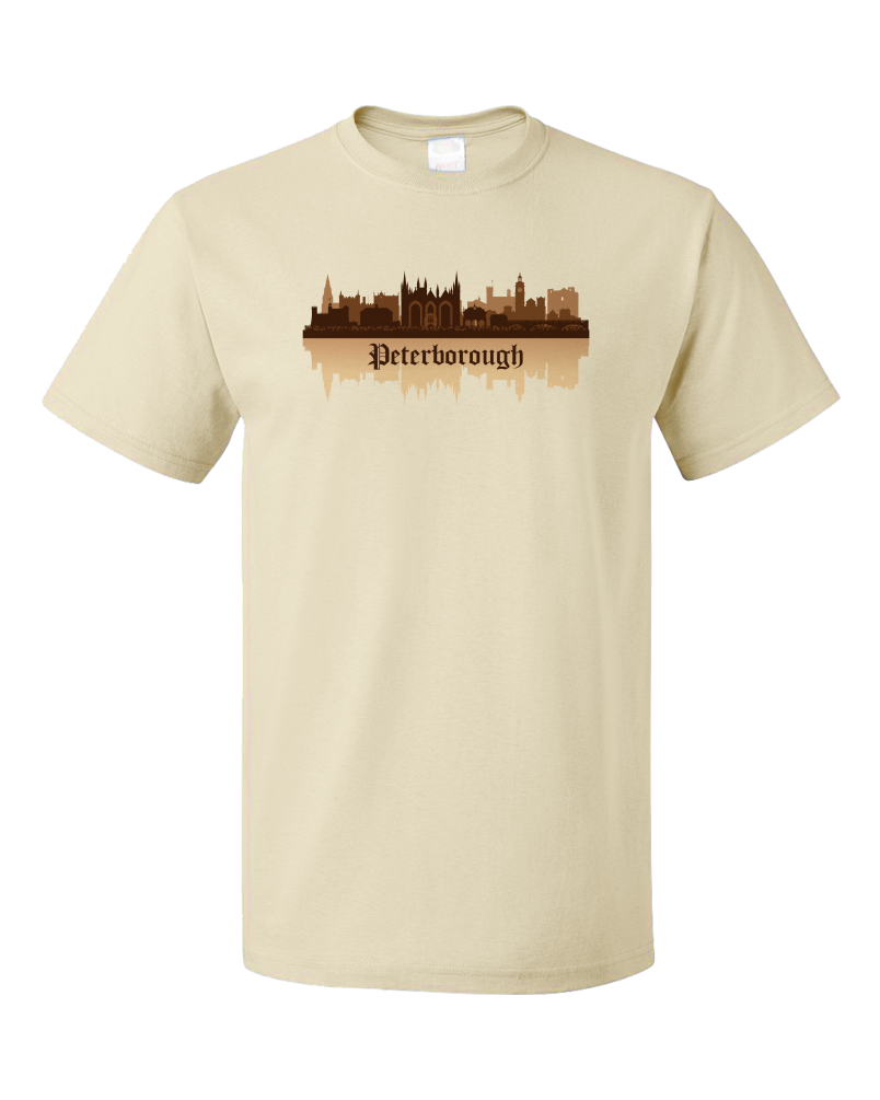 Unisex Natural Skyline Of Peterborough, UK - Peterborough United Football Club T-shirt