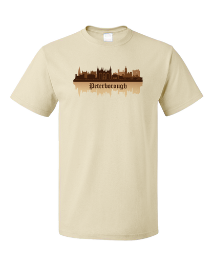 Unisex Natural Skyline Of Peterborough, UK - Peterborough United Football Club T-shirt