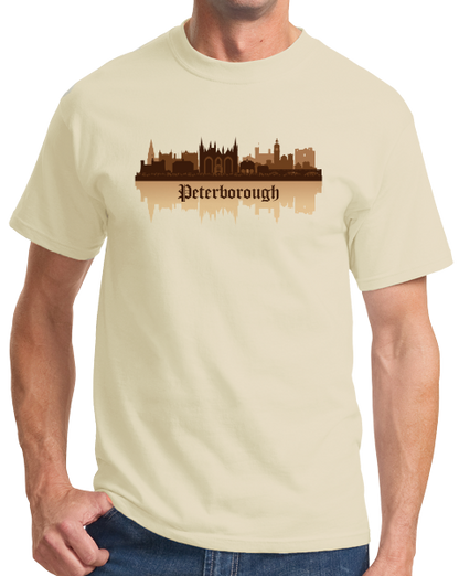 Unisex Natural Skyline Of Peterborough, UK - Peterborough United Football Club T-shirt