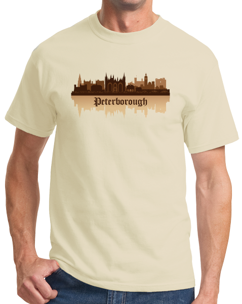 Unisex Natural Skyline Of Peterborough, UK - Peterborough United Football Club T-shirt