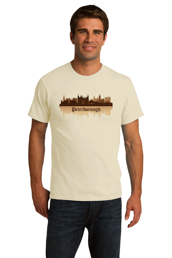 Unisex Natural Skyline Of Peterborough, UK - Peterborough United Football Club T-shirt