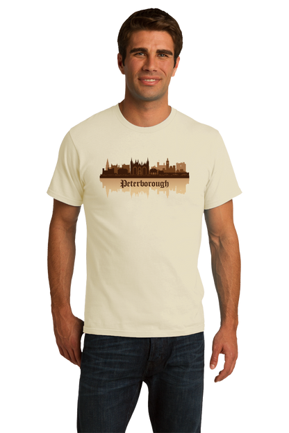 Unisex Natural Skyline Of Peterborough, UK - Peterborough United Football Club T-shirt