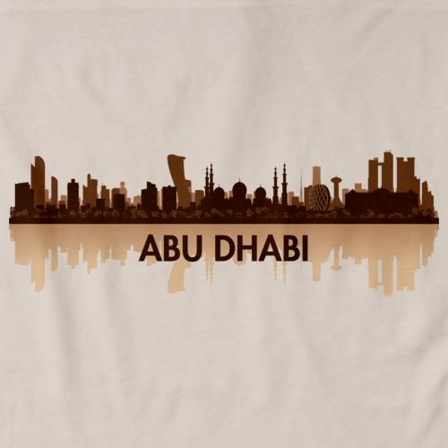 Skyline of Abu Dhabi, UAE Natural art preview