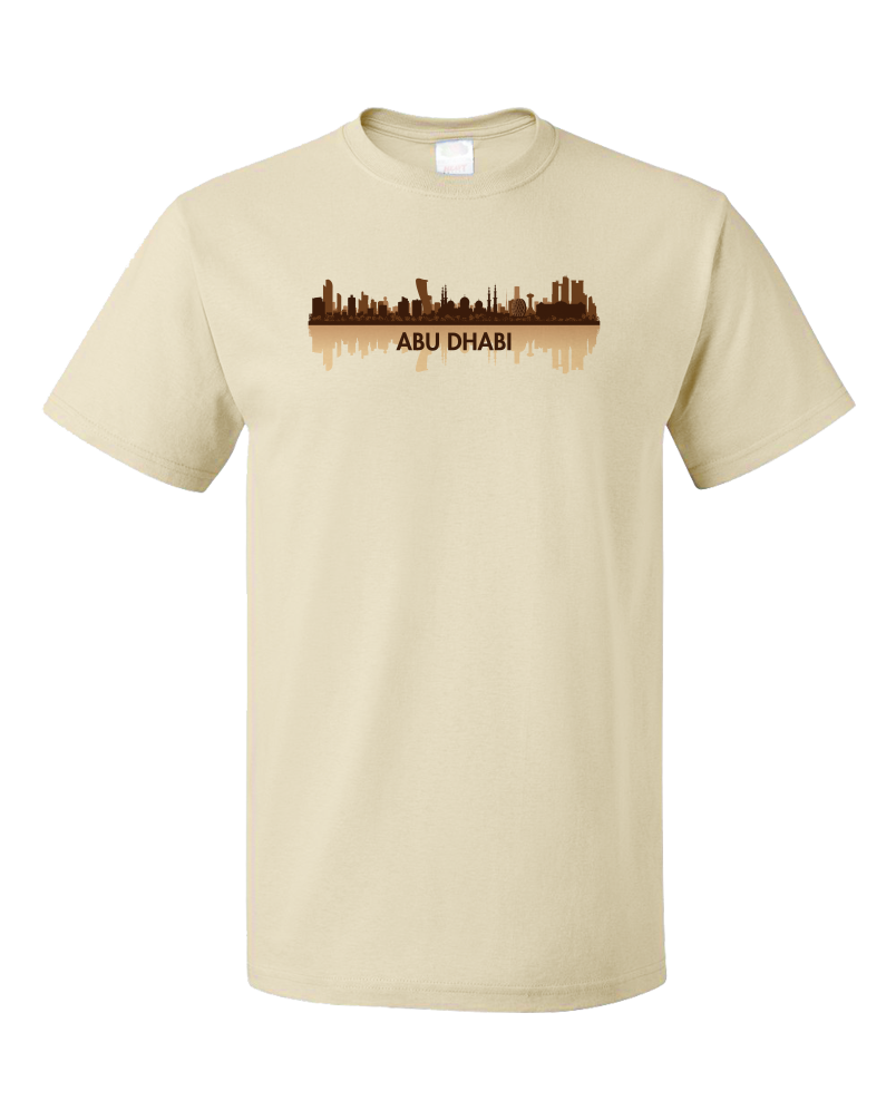 Unisex Natural Skyline Of Abu Dhabi, UAE - United Arab Emirates Dubai City T-shirt