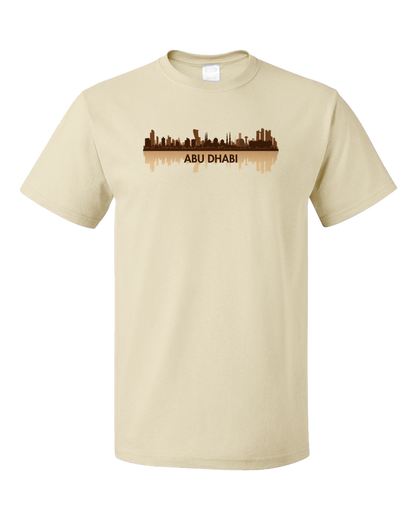 Unisex Natural Skyline Of Abu Dhabi, UAE - United Arab Emirates Dubai City T-shirt