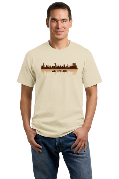 Unisex Natural Skyline Of Abu Dhabi, UAE - United Arab Emirates Dubai City T-shirt