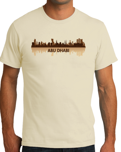 Unisex Natural Skyline Of Abu Dhabi, UAE - United Arab Emirates Dubai City T-shirt