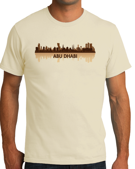 Unisex Natural Skyline Of Abu Dhabi, UAE - United Arab Emirates Dubai City T-shirt