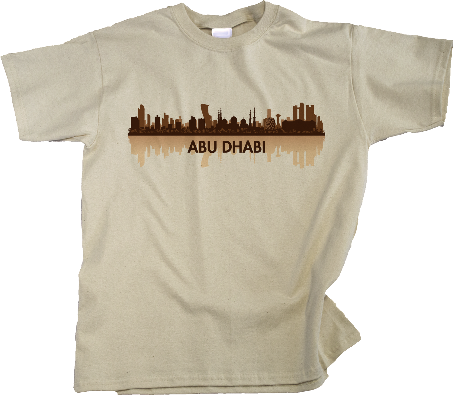 Youth Natural Skyline Of Abu Dhabi, UAE - United Arab Emirates Dubai City T-shirt