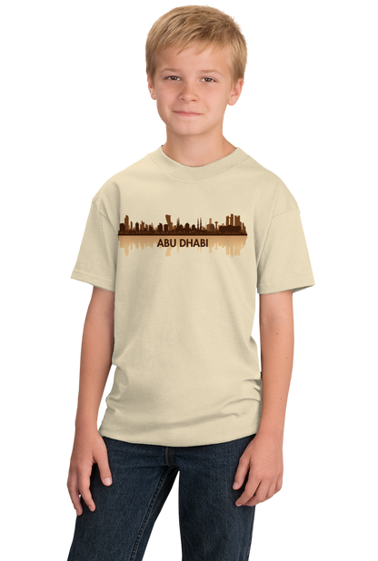 Youth Natural Skyline Of Abu Dhabi, UAE - United Arab Emirates Dubai City T-shirt