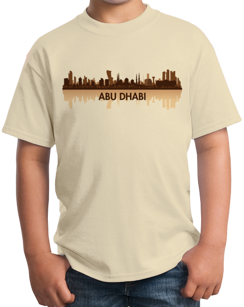 Youth Natural Skyline Of Abu Dhabi, UAE - United Arab Emirates Dubai City T-shirt