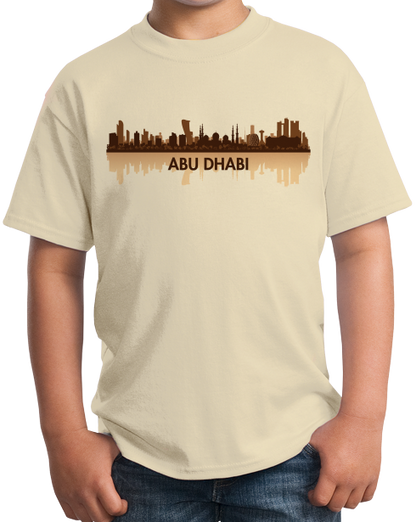 Youth Natural Skyline Of Abu Dhabi, UAE - United Arab Emirates Dubai City T-shirt