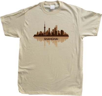 Unisex Natural Skyline Of Shanghai, China - Chinese City Love Shanghai Shenhua T-shirt