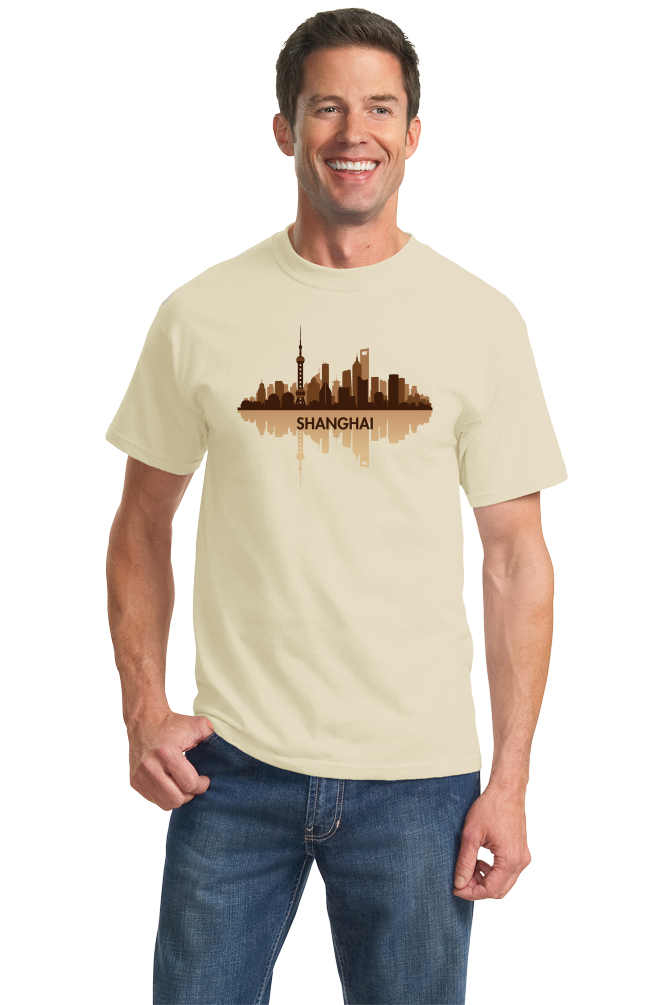 Unisex Natural Skyline Of Shanghai, China - Chinese City Love Shanghai Shenhua T-shirt